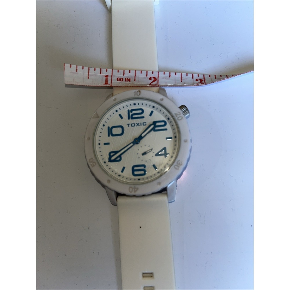 TOXIC‎ AREA 51 Oversized Watch White And Teal 53mm  10¼" Length FREE SHIPPING